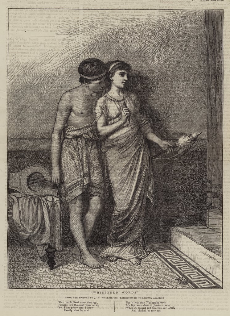 Whispered Words by John William Waterhouse